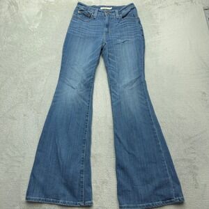 Levis Jeans Womens 26 Blue 726 Flare High Rise Stretch Denim Pants